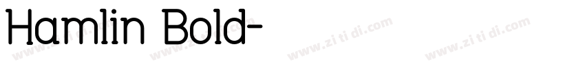 Hamlin Bold字体转换